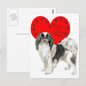 Japanisch_Chin Postkarte (Vorne/Hinten)