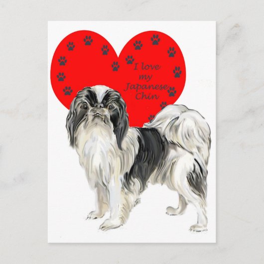 Japanisch_Chin Postkarte (Vorderseite)