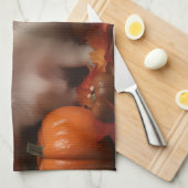 Japanisch Chin Welppy Autumn Delight Pumpkin Geschirrtuch (Viertel Falte)