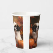 Japanisch Chin Welppy Autumn Delight Pumpkin Pappbecher (Links)