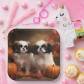 Japanisch Chin Welppy Autumn Delight Pumpkin Pappteller (Party)