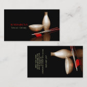 Japanisch, Chinesisch, Wok, Sushi, Teriyaki, Leben Visitenkarte (Vorne/Hinten)