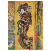 Japanisch Courtesan Oiran von Vincent van Gogh Klemmbrett (Rückseite)