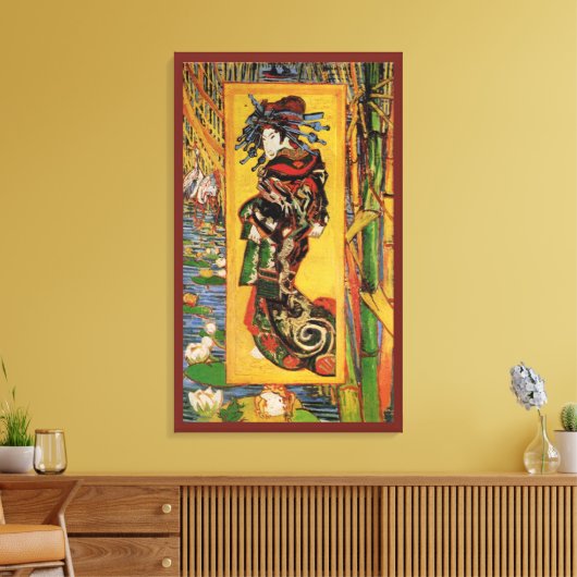 Japanisch Courtesan Oiran von Vincent van Gogh Leinwanddruck (Insitu (Wohnzimmer))