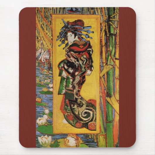 Japanisch Courtesan Oiran von Vincent van Gogh Mousepad (Vorne)