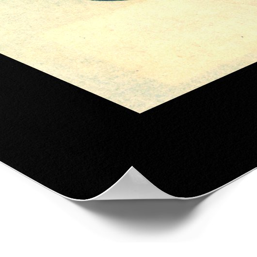 Japanisch Courtesan (schwarz) Poster (Ecke)