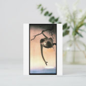 Japanisch Danging Monkey Woodblock Art Ukiyo-E Postkarte (Stehend Vorderseite)