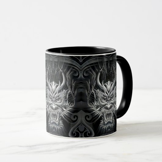 Japanisch Dark Samurai Soul Knight Tasse (VorderseiteRechts)