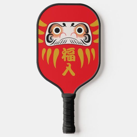 Japanisch Daruma - Viel Glück Pickleball Schläger (Vorderseite)