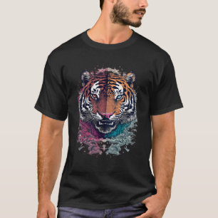 Japanisch Dueling asiatischen Tiger Tattoo Retro 8 T-Shirt