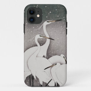 Japanisch Egrets Koson Cranes Winter Snow Case-Mate iPhone Hülle