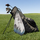 Japanisch Egrets Koson Cranes Winter Snow Golfhandtuch (Gras)