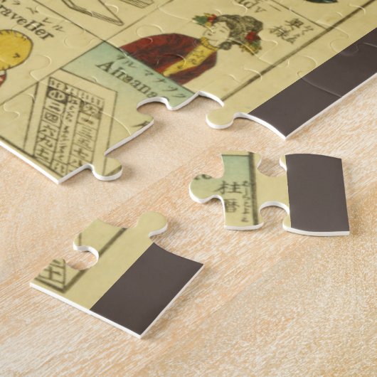 Japanisch-englisches Piktorium-Flash-Kartenposter Puzzle (Seite)