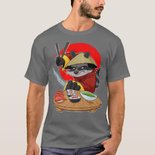 Japanisch Essen I Maki Lover I Samurai Sushi Racco T-Shirt
