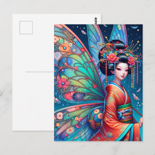 Japanisch Fairy Postkarte (Vorne/Hinten)