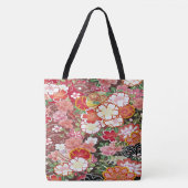 Japanisch Floral Cherry Blossom Sakura White Red Tasche (Vorderseite)