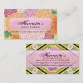 Japanisch Floral Kimono Muster Fine Art Visitenkarte (Vorne/Hinten)