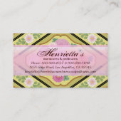 Japanisch Floral Kimono Muster Fine Art Visitenkarte (Rückseite)