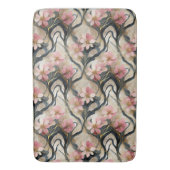 Japanisch Floral Pink Gold Badematte (Vorderseite Vertikal)