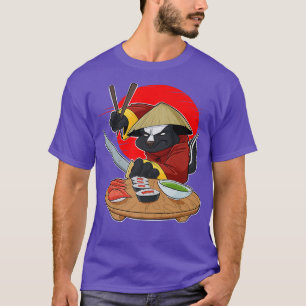 Japanisch Food I Maki Lover I Samurai Sushi Skunk T-Shirt
