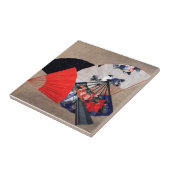 Japanisch Fünf Fans, Hokusai, Ukiyos Fliese (Seite)