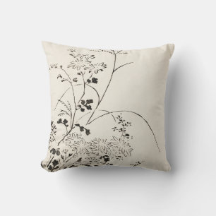 Japanisch Geätzte Floral Kissen