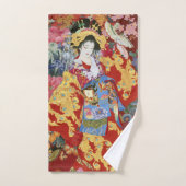 Japanisch Geisha Art -   Badhandtuch Set (Handtuch)