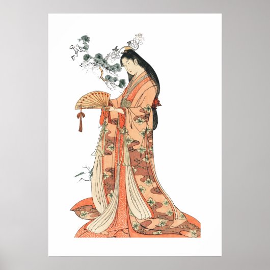 Japanisch Geisha Asian Wall Art Poster (Vorne)