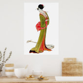 Japanisch Geisha Asian Wall Art Poster (Küche)