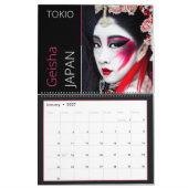 Japanisch Geisha Calendar Kalender (Jan 2027)