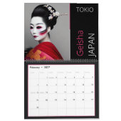 Japanisch Geisha Calendar Kalender (Feb 2027)