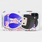 Japanisch Geisha Doll - iPhone Case der Blue Serie (Rückseite (Horizontal))