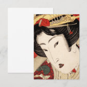 Japanisch Geisha Fine Art Dankeskarte (Vorne/Hinten)
