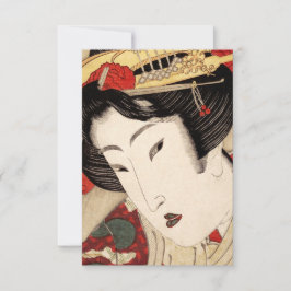 Japanisch Geisha Fine Art Dankeskarte
