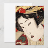 Japanisch Geisha Fine Art Feiertagskarte (Vorne/Hinten)