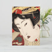 Japanisch Geisha Fine Art Feiertagskarte (Stehend Vorderseite)