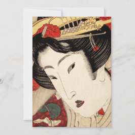 Japanisch Geisha Fine Art Feiertagskarte