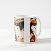 Japanisch Geisha Fine Art Kaffeetasse (VorderseiteRechts)