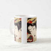 Japanisch Geisha Fine Art Kaffeetasse (Vorderseite Links)