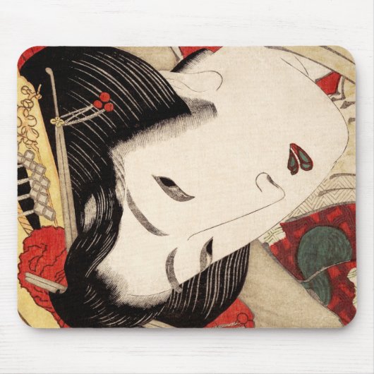 Japanisch Geisha Fine Art Mousepad (Vorne)