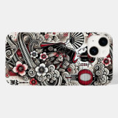 Japanisch Geisha iPhone Case - Stilvoll & langlebi (Rückseite (Horizontal))