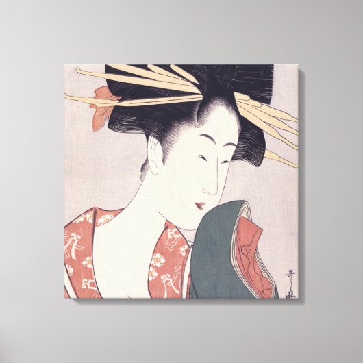 Japanisch Geisha Leinwanddruck (Vorderseite)