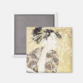 Japanisch Geisha Magnet (Vorderseite/Rückseite)