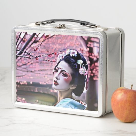 Japanisch Geisha Metall Brotdose (Beispiel)