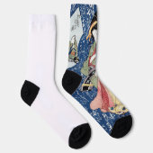 Japanisch Geisha - Nachhaltige Premium-Crew-Socken Socken (Rechts)