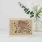 Japanisch Geisha Postkarte (Stehend Vorderseite)