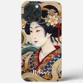 Japanisch Geisha Ukiyo e Art Name Case-Mate iPhone Hülle (Rückseite)