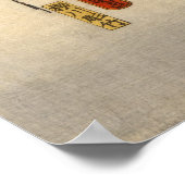 Japanisch Geisya in Snow, Toyokuni, Ukiyo-e Poster (Ecke)