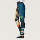 JAPANISCH GHOST DRUCKDRUCKEN Leggings (Links)