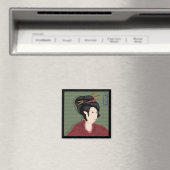 Japanisch Girl Magnet (In Situ (Geschirrspüler))
